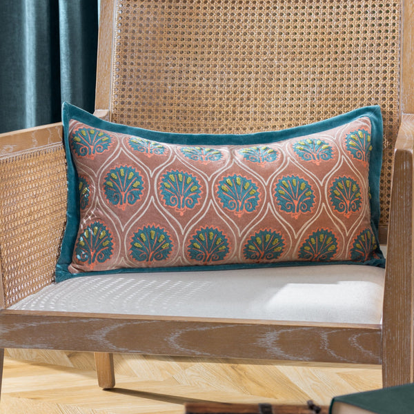 Casa 30x60 Feather Filled Cushion Rose/french Blue - Canwell Interiors Limited - Riva