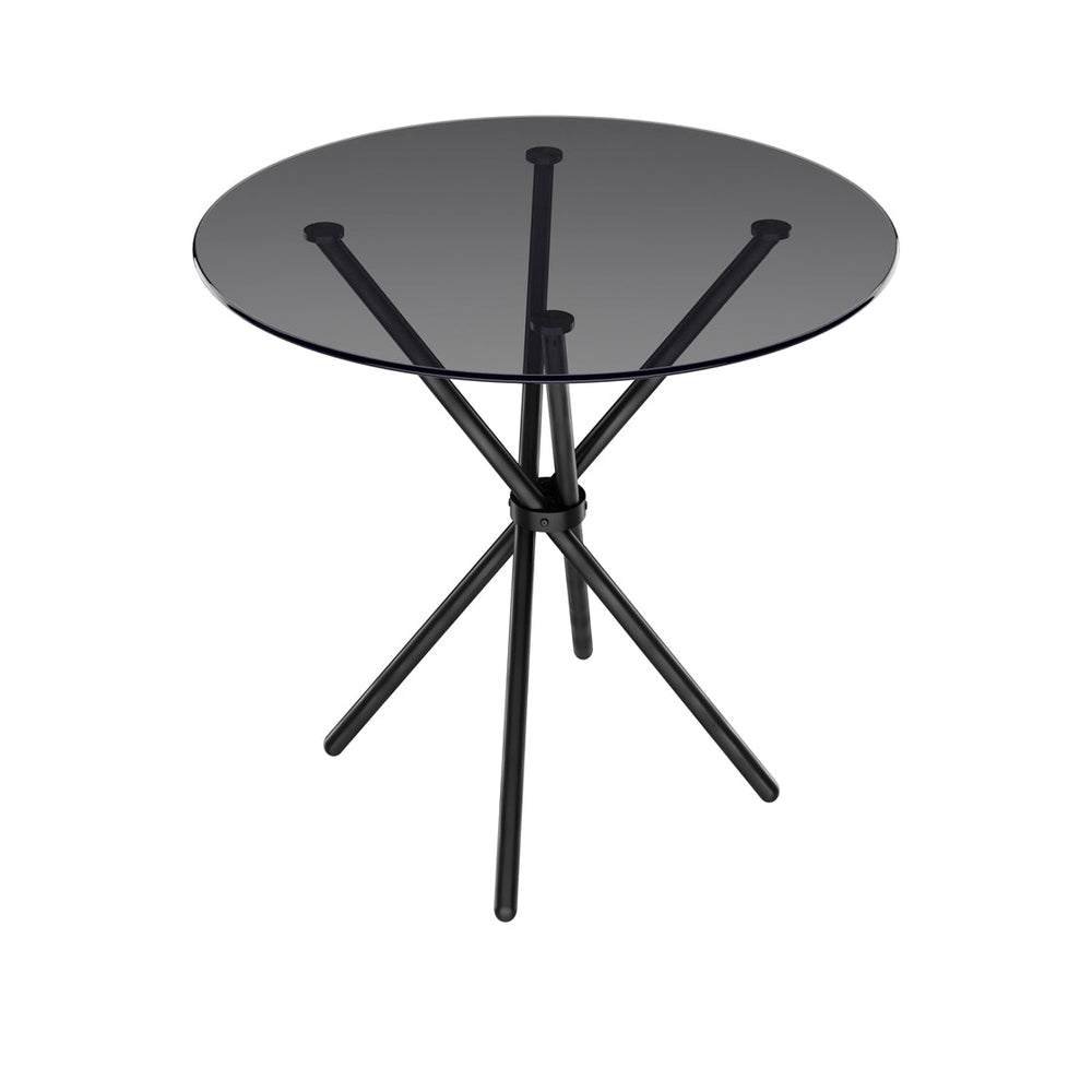 Casa Smoked Top & Black Legs Dining Table - Canwell Interiors Limited - Canwell