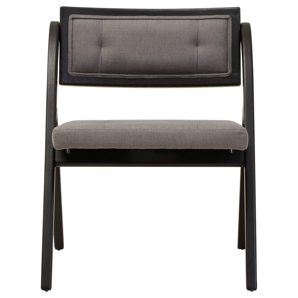 Cebu Grey and Black Elm Wood Folding Chair - Canwell Interiors Limited - Xshowhome