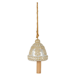 Ceramic Bell Tree Ornament With Snowflake Detail - Canwell Interiors Limited - Hills