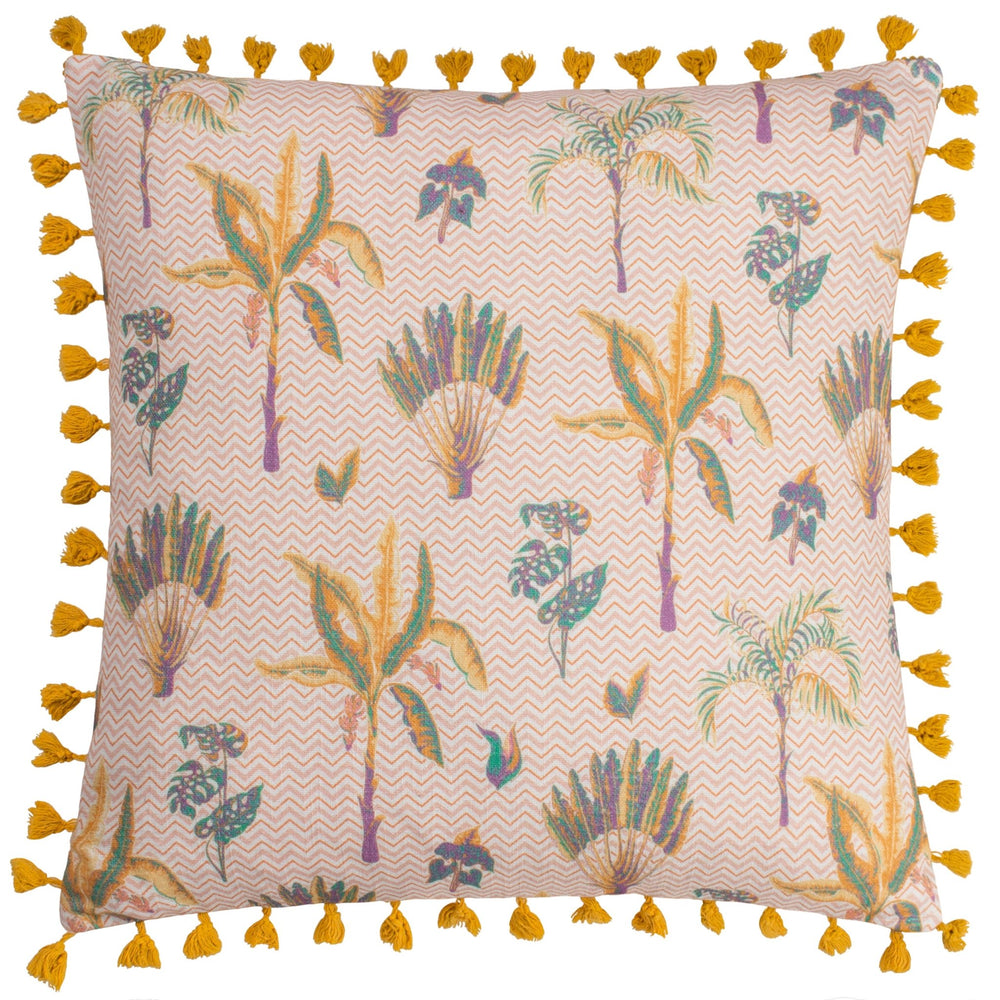 Chamae 50x50 Feather Filled Cushion Coral - Canwell Interiors Limited - Riva