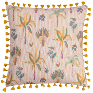 Chamae 50x50 Feather Filled Cushion Coral - Canwell Interiors Limited - Riva