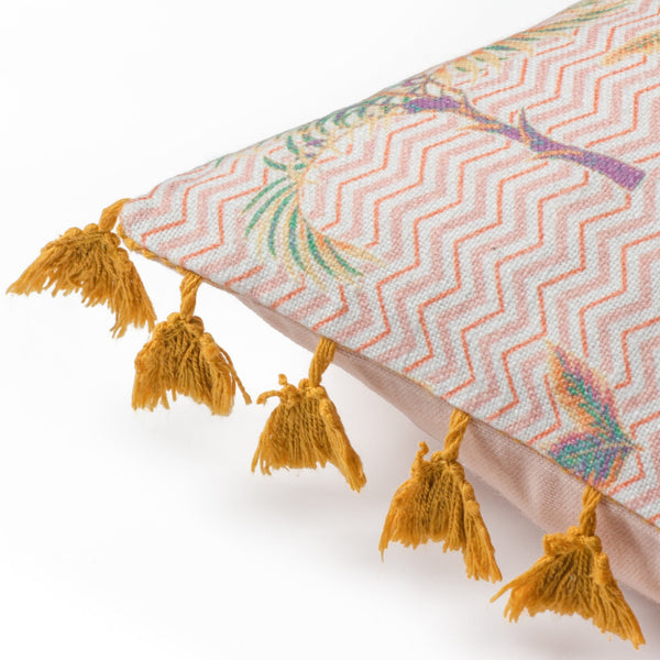 Chamae 50x50 Feather Filled Cushion Coral - Canwell Interiors Limited - Riva