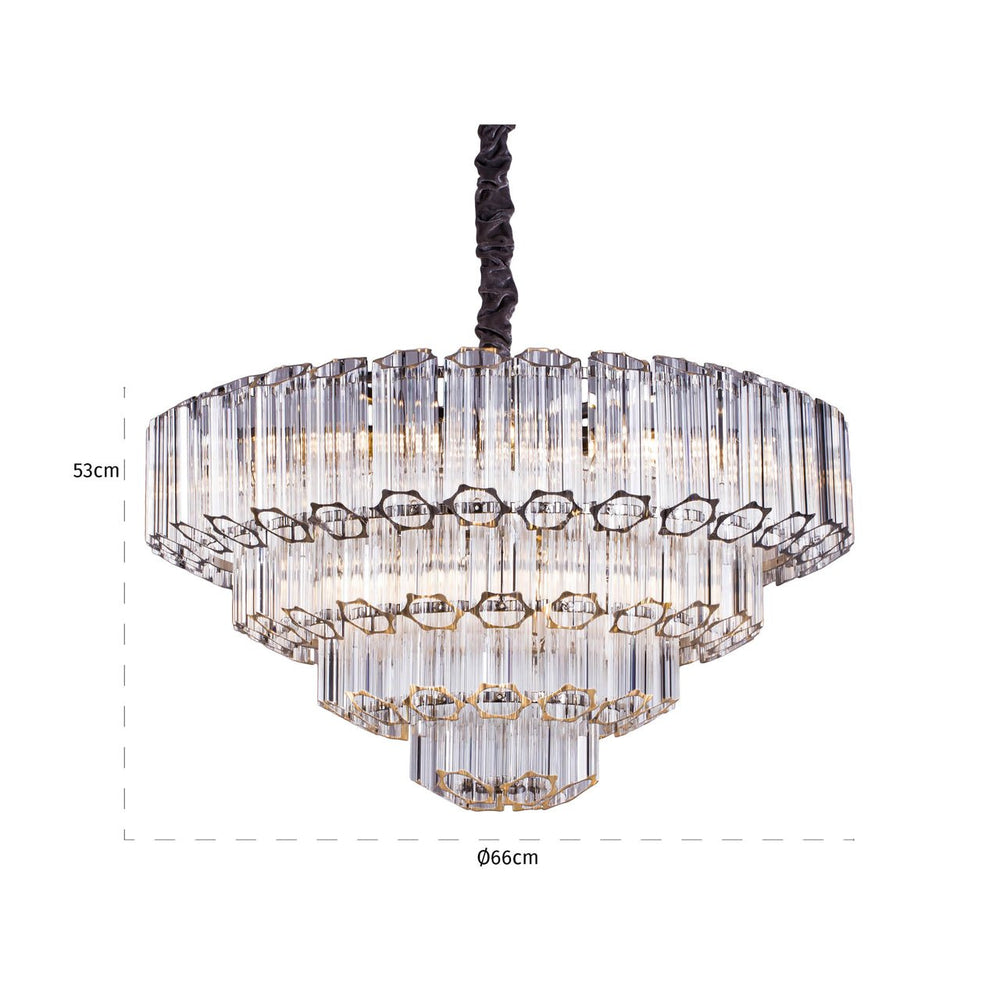 Chandelier Bece chrome - Canwell Interiors Limited - Richmond