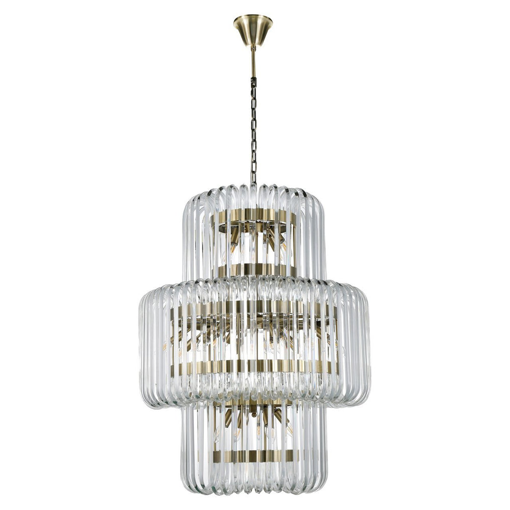 Chandelier Chenna clear transparent - Canwell Interiors Limited - Richmond