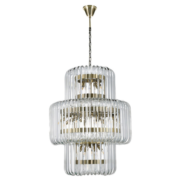 Chandelier Chenna clear transparent - Canwell Interiors Limited - Richmond