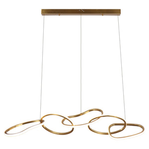 Chandelier Flyn brushed gold - Canwell Interiors Limited - Richmond