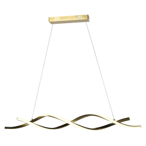 Chandelier Lorine brushed gold - Canwell Interiors Limited - Richmond