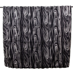 Charcoal Stripe Faux Fur Throw 150x200 - Canwell Interiors Limited - Malini