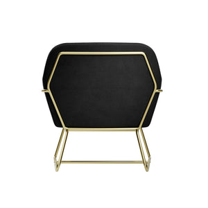 Charles Armchair Sage Velvet & Matte Black - Canwell Interiors Limited - Canwell