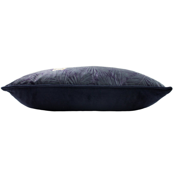 Cheetah Forest 30x50 Feather Filled Cushion Navy - Canwell Interiors Limited - Riva