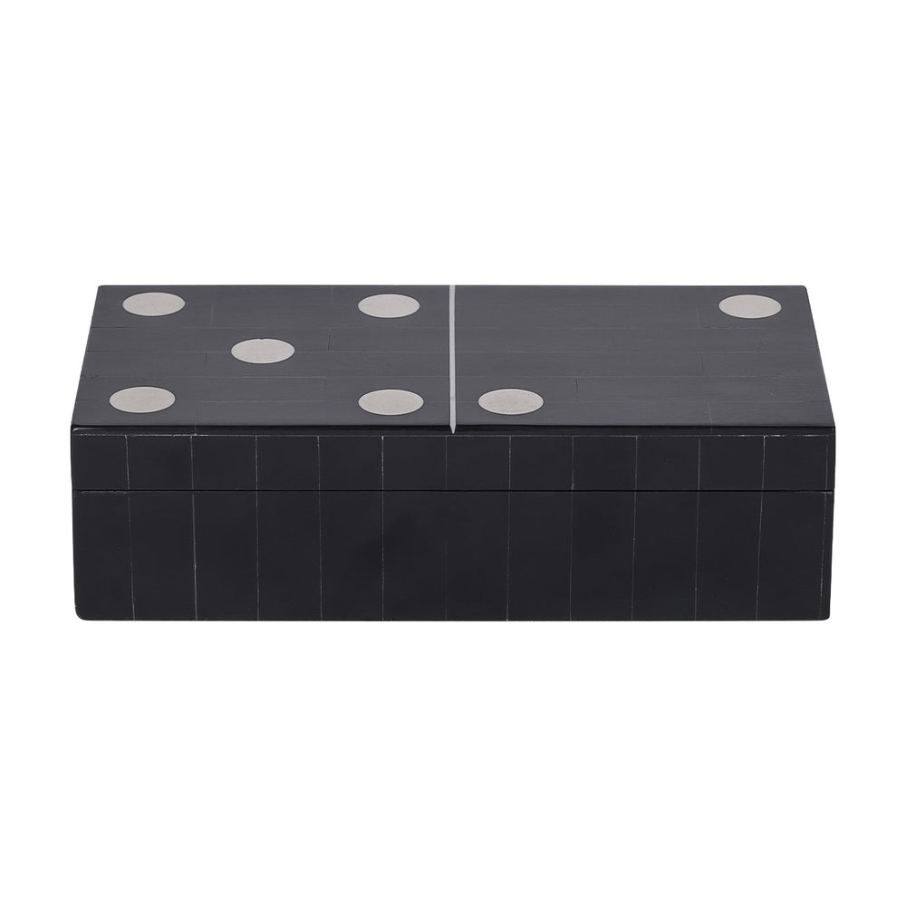 Chollerford Black Inlay Dominoes Box - XShowhome Limited - Libra