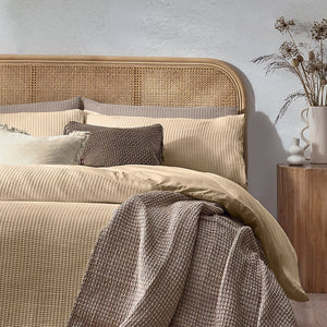 Chunky Waffle Super King Duvet Set Linen - XShowhome Limited - Riva