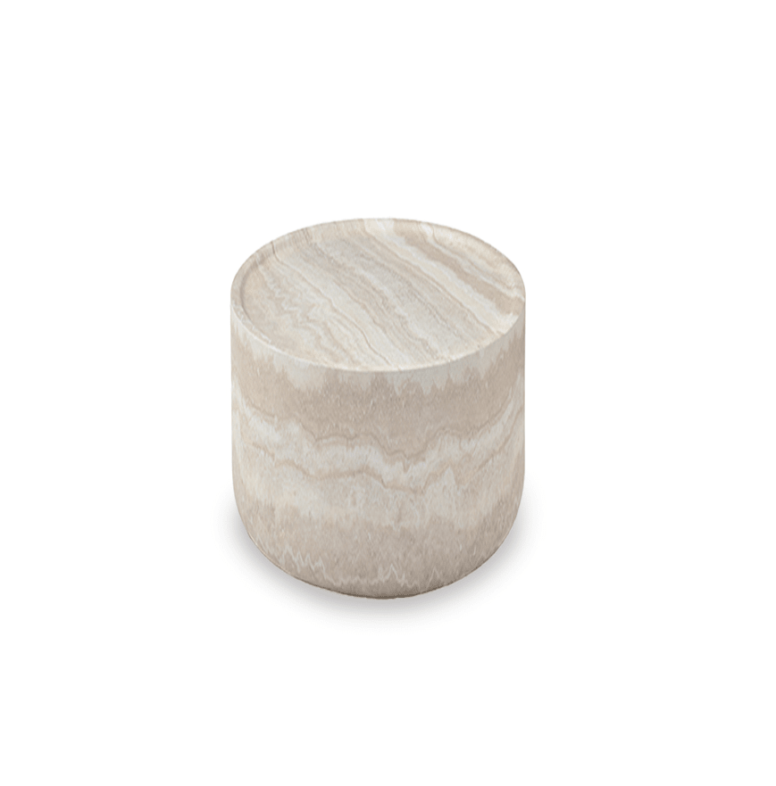Ciladro Side Table - Faux Travertine - XShowhome Limited - Tommy Franks