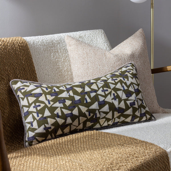 City 30x60 Feather Filled Cushion Multi - Canwell Interiors Limited - Riva