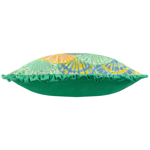 Clam Shells 50x50 Feather Filled Cushion Green - Canwell Interiors Limited - Riva