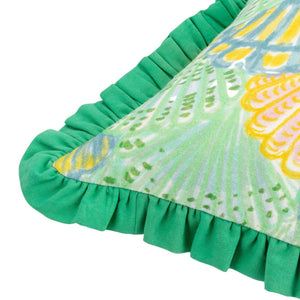Clam Shells 50x50 Feather Filled Cushion Green - Canwell Interiors Limited - Riva