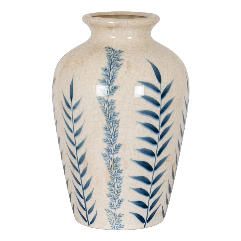 Classic Blue Flora Juniper Vase - Canwell Interiors Limited - Hills
