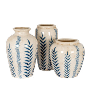 Classic Blue Flora Juniper Vase - Canwell Interiors Limited - Hills