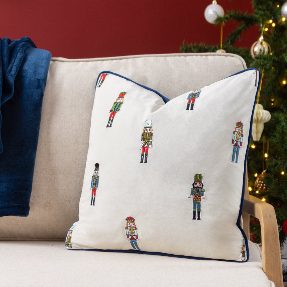 Classic Nutcracker 43x43 Feather Filled Cushion Multi - Canwell Interiors Limited - Riva