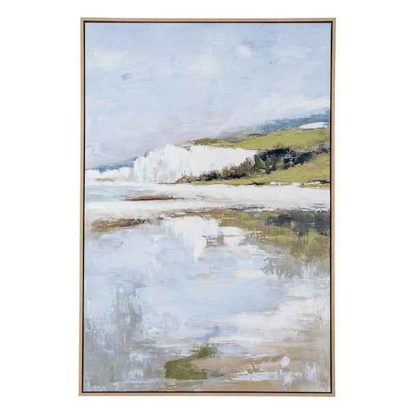 Cliffside View Hand Painted Canvas in Frame - XShowhome Limited - Hills
