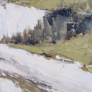 Cliffside View Hand Painted Canvas in Frame - XShowhome Limited - Hills