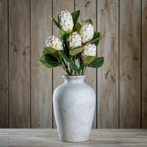 Closed White Protea - Canwell Interiors Limited - Hills