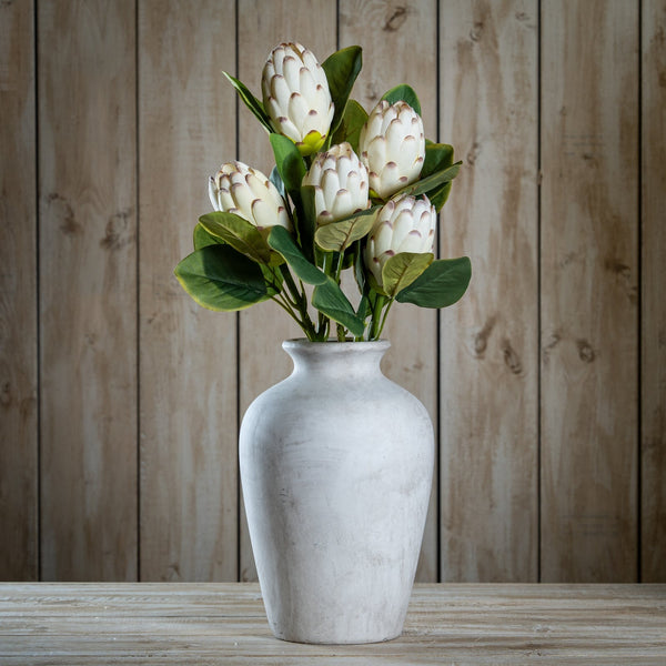 Closed White Protea - Canwell Interiors Limited - Hills