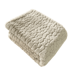 Cloud Design Faux Fur Throw Taupe 150x200 - Canwell Interiors Limited - Malini