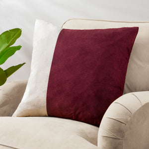 Coba 50x50 Feather Filled Cushion Cherry - Canwell Interiors Limited - Riva