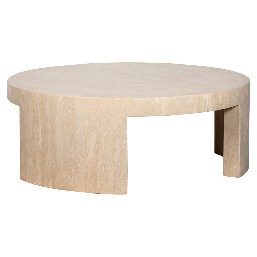 Coffee table Alexander Jones beige round (Biltmore) - Canwell Interiors Limited - Richmond