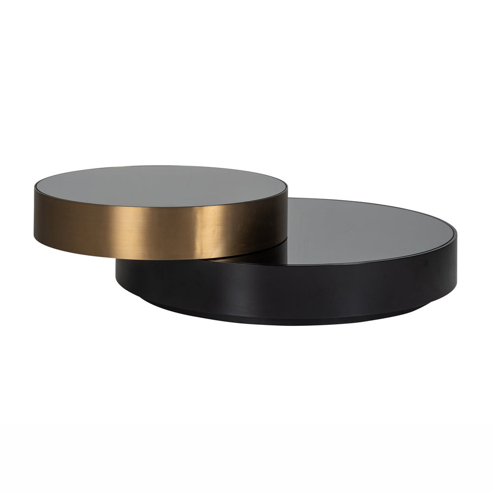Coffee table Alexander Jones black/gold (Slice) - XShowhome Limited - Richmond