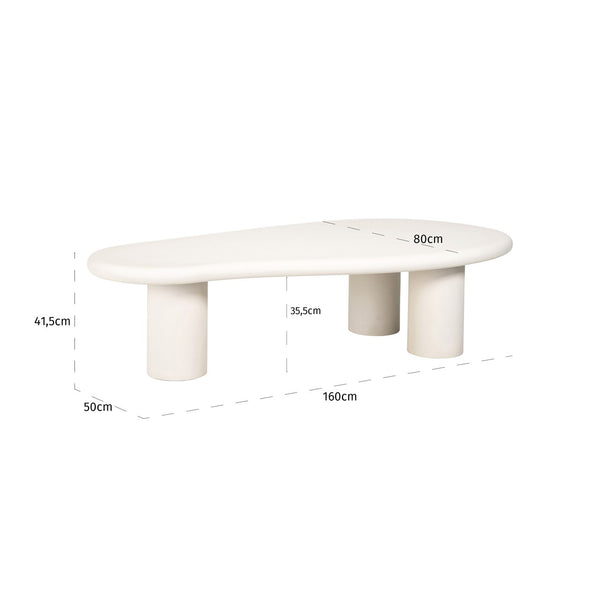 Coffee table Bloomstone white 160x80 - Canwell Interiors Limited - Richmond