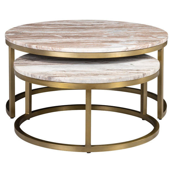 Coffee table Bottega Blush beige (Set of 2) - Canwell Interiors Limited - Richmond
