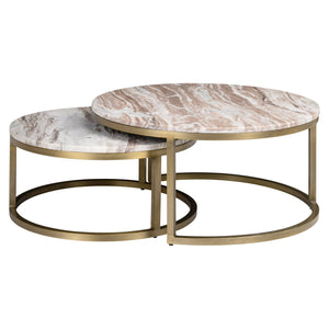 Coffee table Bottega Blush beige (Set of 2) - Canwell Interiors Limited - Richmond