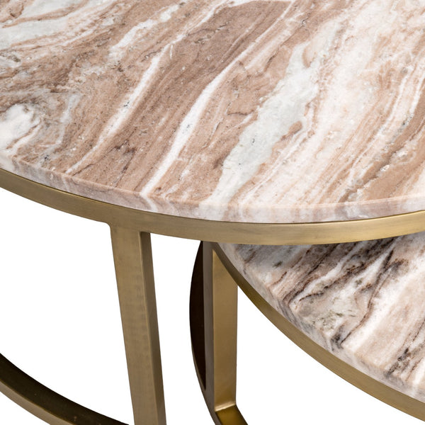 Coffee table Bottega Blush beige (Set of 2) - Canwell Interiors Limited - Richmond