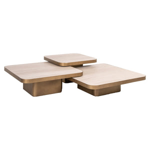 Coffee table Cumulus beige (Set of 3) - Canwell Interiors Limited - Richmond