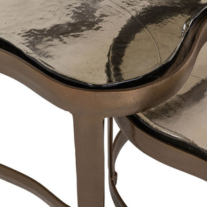 Coffee table Fairfield brass antique (Set of 2) - Canwell Interiors Limited - Richmond