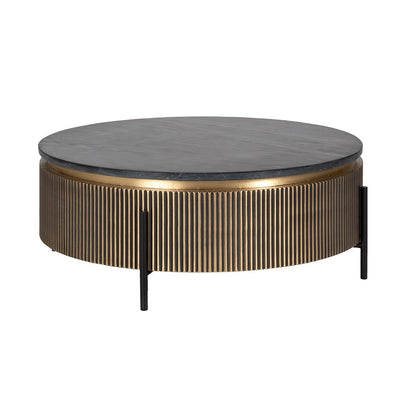 Coffee table Ironville gold 90Ø - Canwell Interiors Limited - Richmond