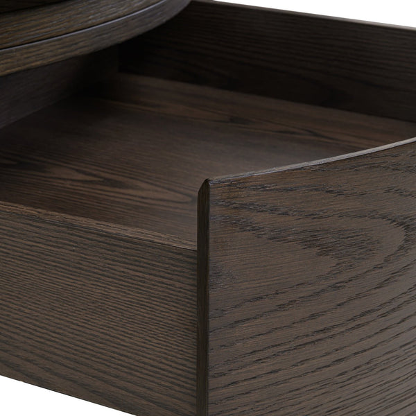 Coffee Table Langford Brown 90Ø 1-drawer - XShowhome Limited - Richmond