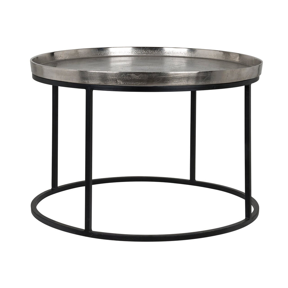 Coffee table Lyam silver 70Ø - Canwell Interiors Limited - Richmond