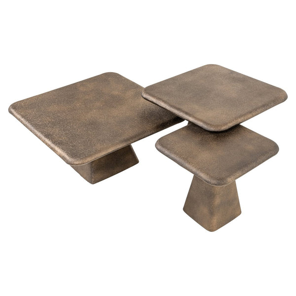 Coffee table Marlie gold (Set of 3) - Canwell Interiors Limited - Richmond