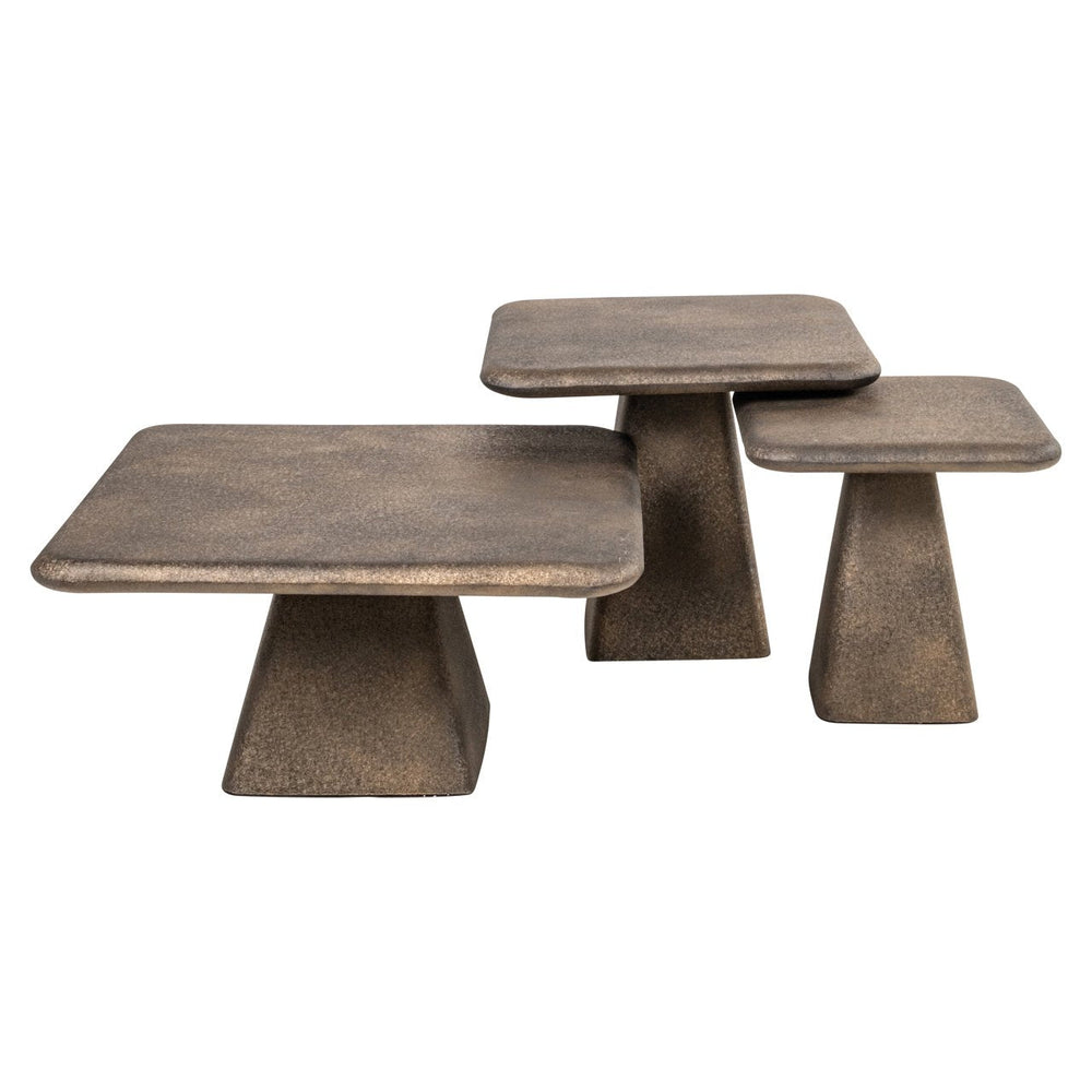 Coffee table Marlie gold (Set of 3) - Canwell Interiors Limited - Richmond
