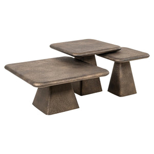 Coffee table Marlie gold (Set of 3) - Canwell Interiors Limited - Richmond