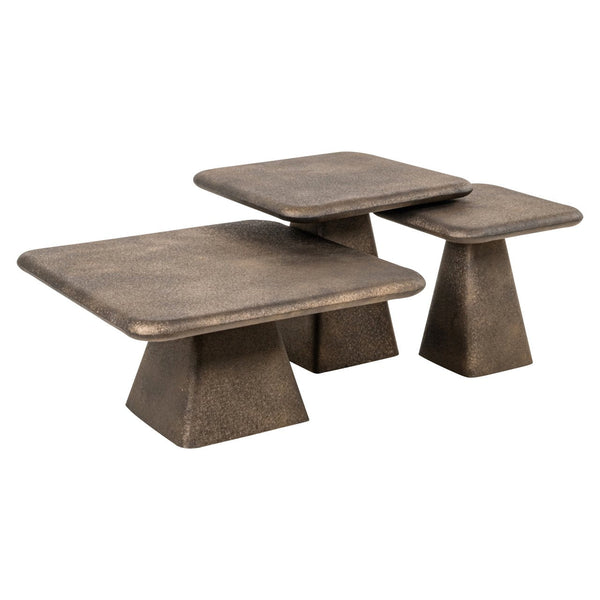 Coffee table Marlie gold (Set of 3) - Canwell Interiors Limited - Richmond