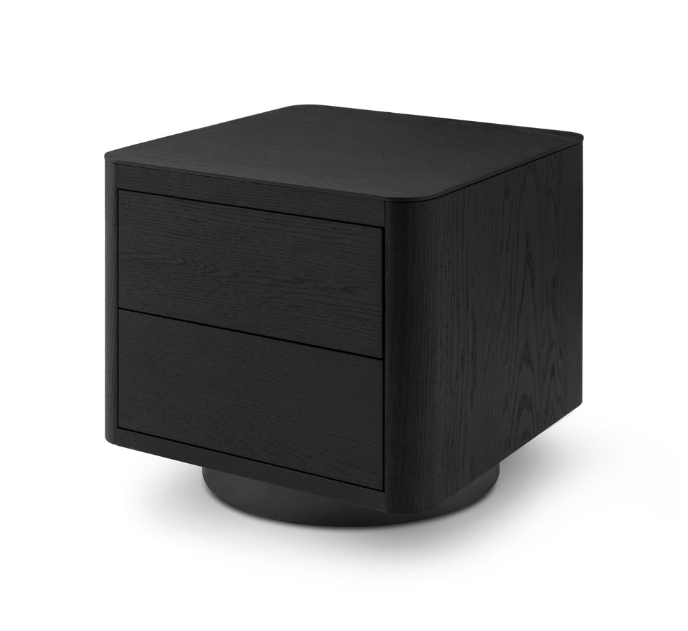 Coin Bedside Table - Smoke Oak - XShowhome Limited - Tommy Franks
