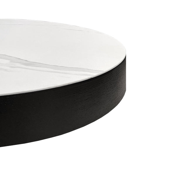 Coin Coffee Table - White Marble - Tommy Franks