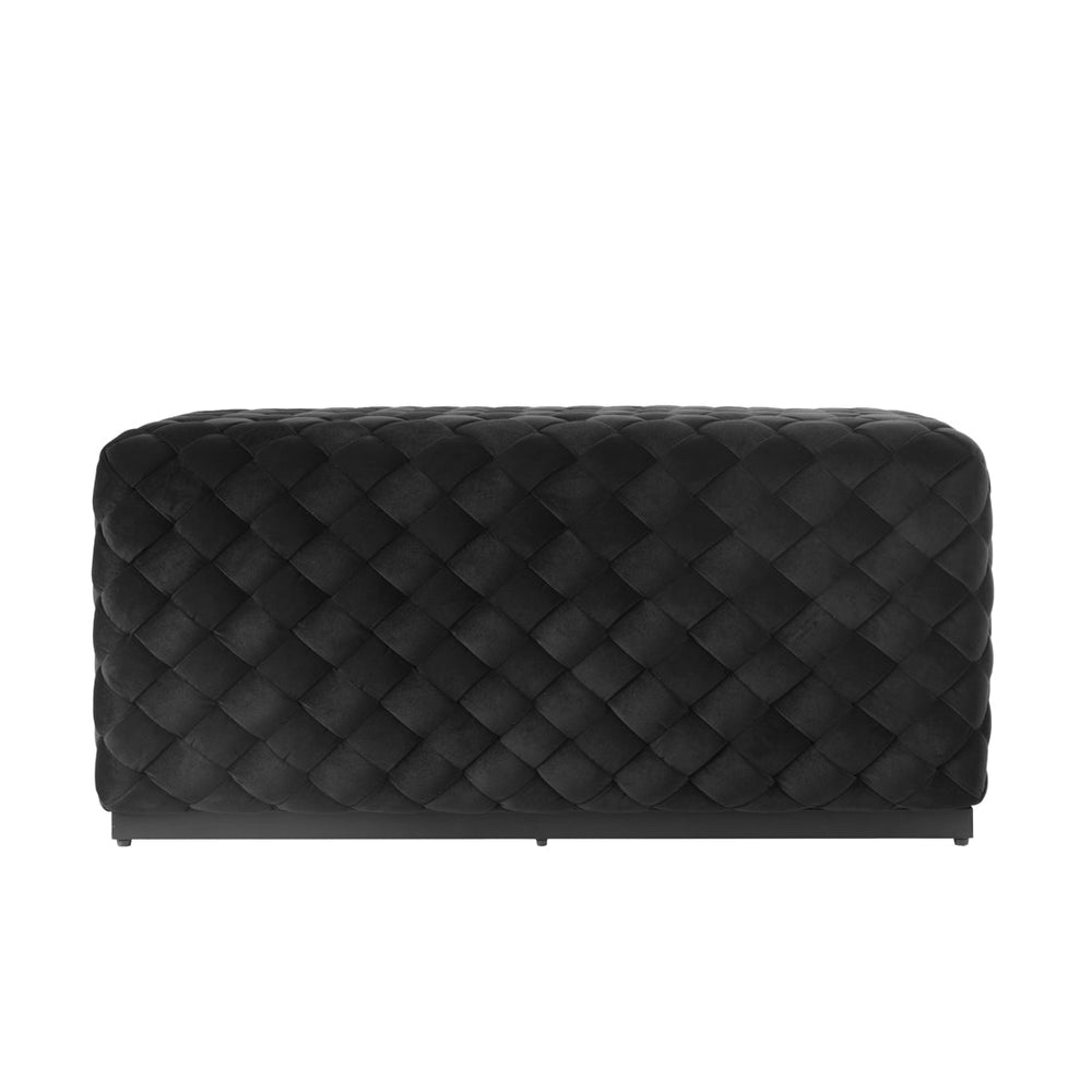 Colline Large Black Pouffe - Canwell Interiors Limited - Canwell