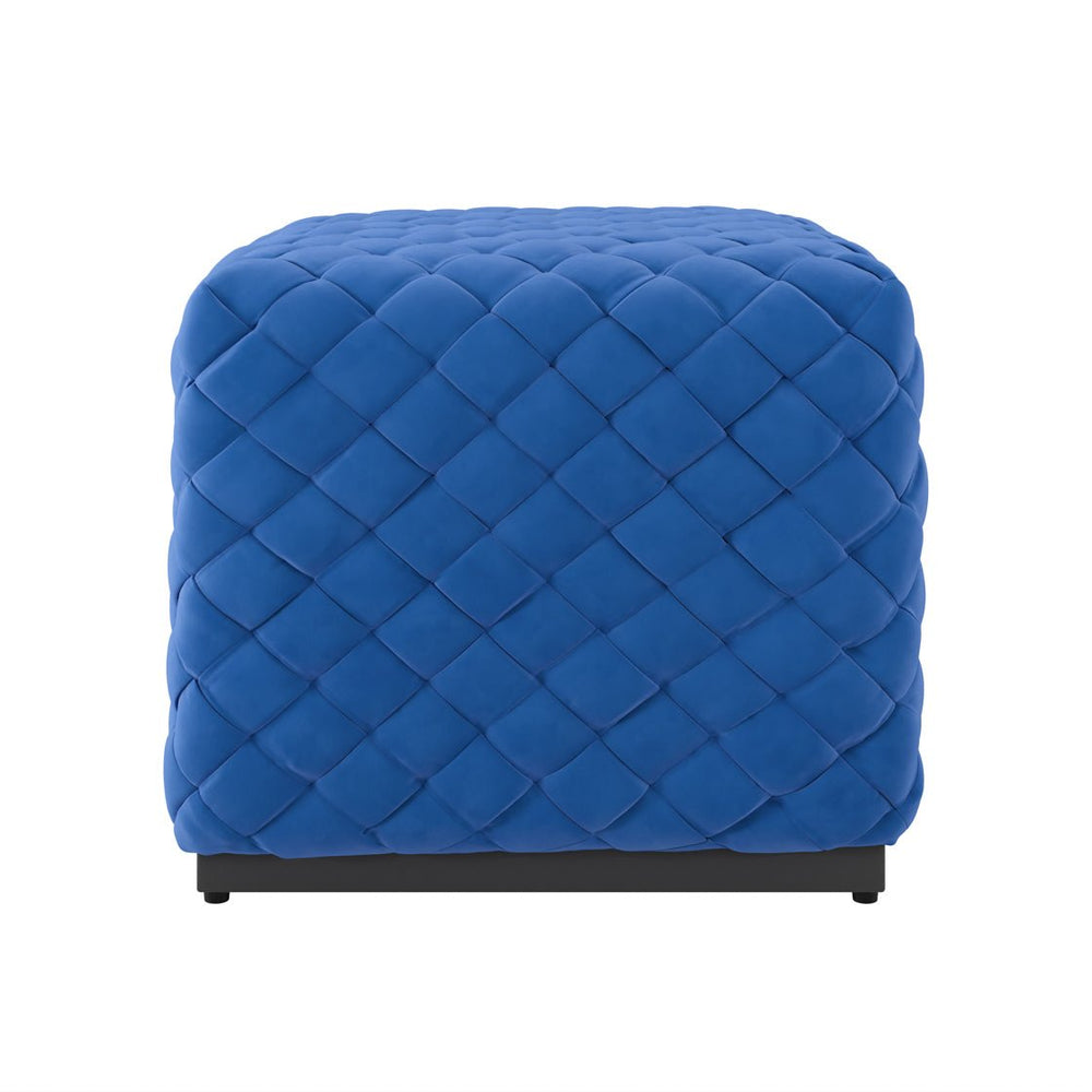 Colline Small Cobalt Pouffe - Canwell Interiors Limited - Canwell