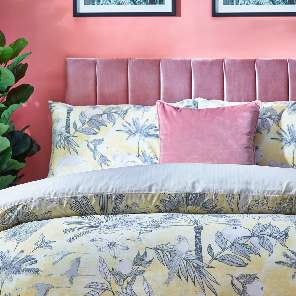 Colony Palm Single Duvet Set Yellow - Canwell Interiors Limited - Riva